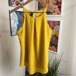 BWear | yellow scalloped tank top | small